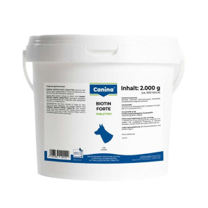 CANINA BIOTIN FORTE TABS papidbarība suņiem Biotīns 2000g ~N600